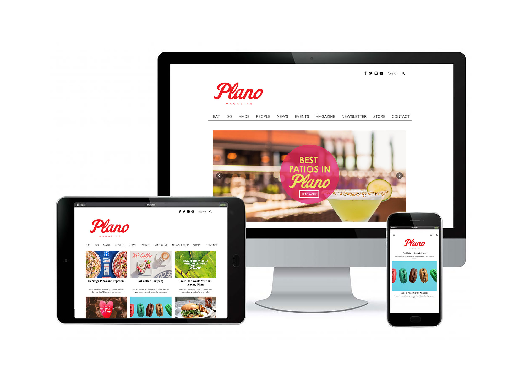 Plano Magazine Website Design